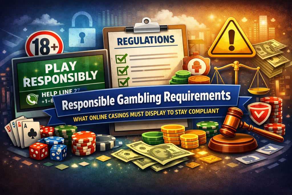 Responsible Gambling Requirements: What Online Casinos Must Display to Stay Compliant